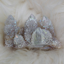 Aura spirit quartz cluster