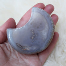 Agate geode crescent moon