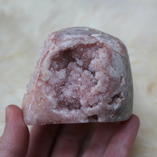 Pink amethyst freeform