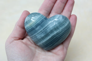 Blue onyx heart 3