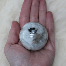 Rainbow moonstone sphere