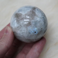 Rainbow moonstone sphere