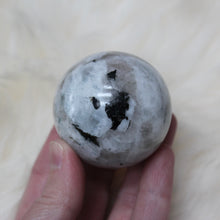 Rainbow moonstone sphere