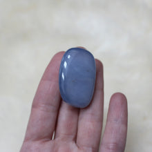 Blue chalcedony pocket stone