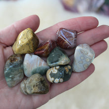 Ocean jasper tumbled stones - Set of three