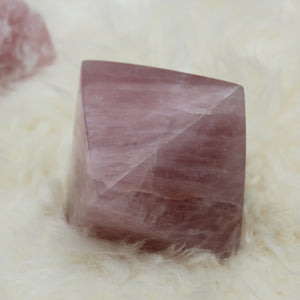 Large Rose quartz octahedron