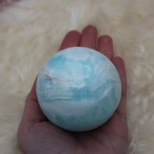 Aqua calcite sphere 1