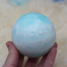 Aqua calcite sphere 2