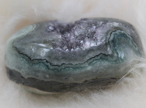 Rainbow Amethyst Palm Stone