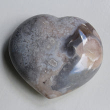 Blue Flower Agate Heart 3