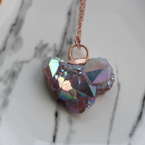 Aura amethyst spirit quartz pendant