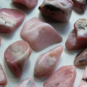 Pink opal tumblestones