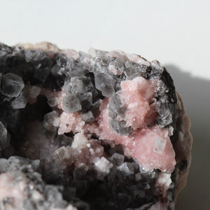Pink amethyst geode cluster from Argentina
