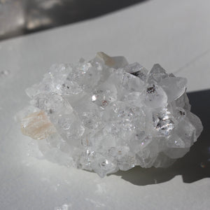 Apophyllite with stilbite cluster