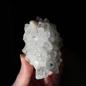 Apophyllite with stilbite cluster