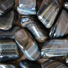 Blue tigers eye tumblestone