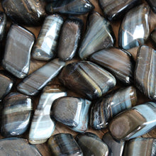 Blue tigers eye tumblestone