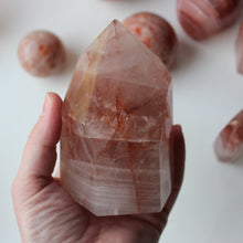 Polished hematoid quartz tower