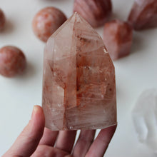 Polished hematoid quartz tower